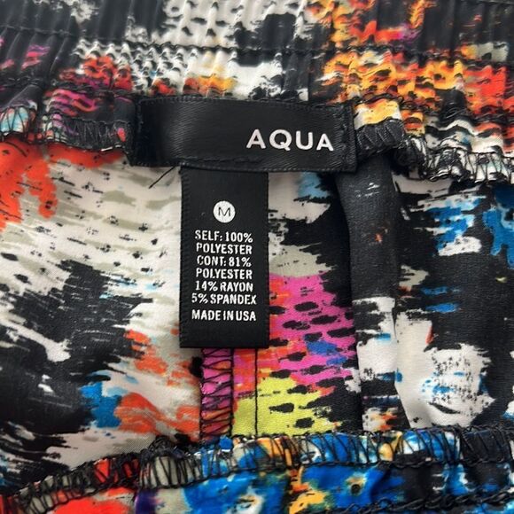 Aqua Faux Silk Joggers - Picture 6 of 6